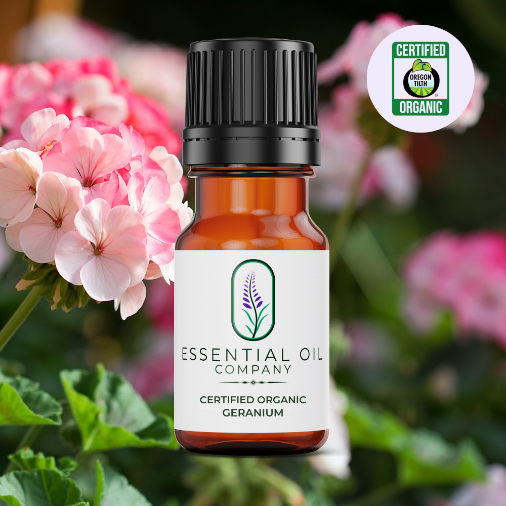 Certified Organic Geranium Essential Oil